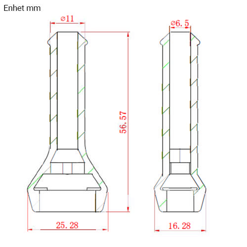 GUMMIKRAGE DT & JPT  DT 4POL. JPT 3POL