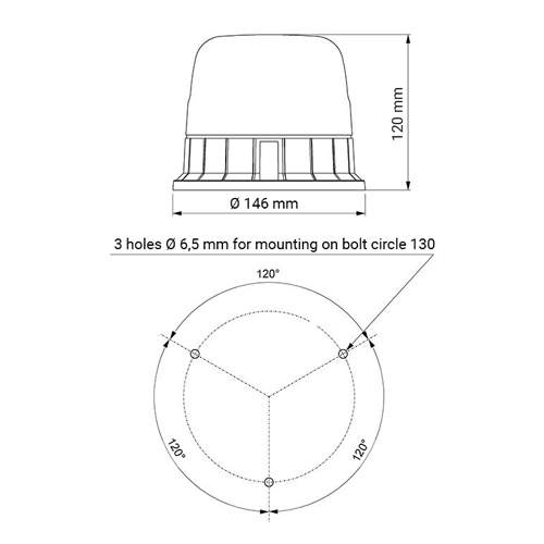 VARNINGSLJUS GALAXY  LED ORANG ROT PLANM