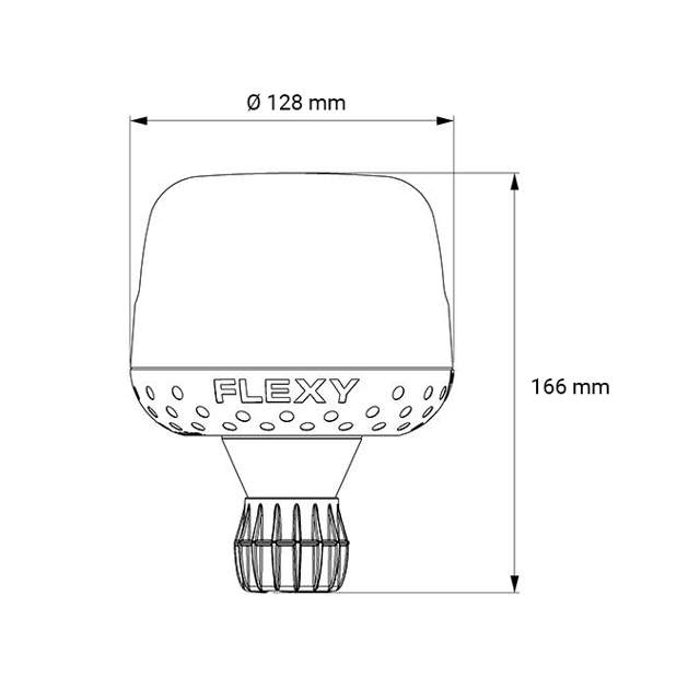VARNINGSLJUS GALAXY  LED ORANG ROT STÅNG