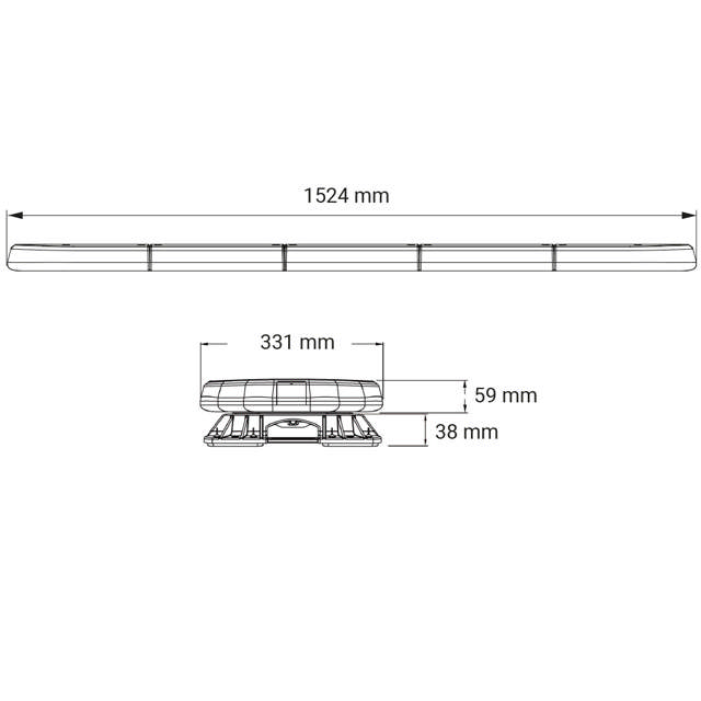 LEGION AUTODIM 24V  1524MM ORANGE FM/X