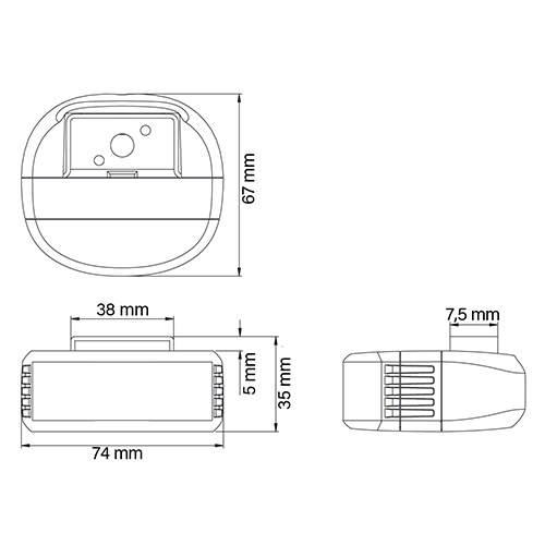 BLIXTLJUS AL6 BLÅ  120° R65