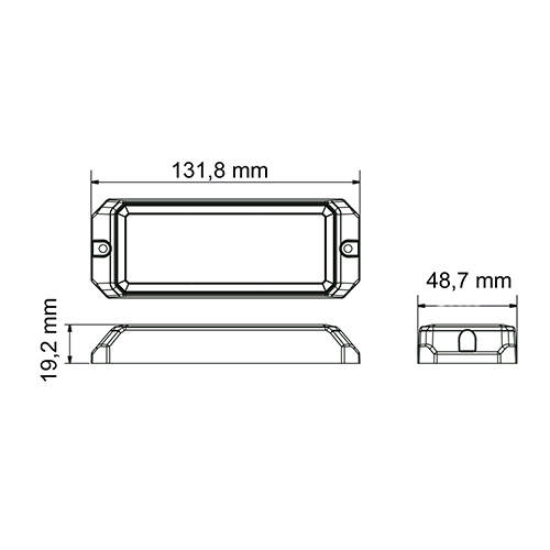BLIXTLJUS MS26 VITT  LJUS 12/24V