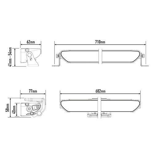 LAZER LINEAR24 FLOOD  168W ARBETSBELYSN.