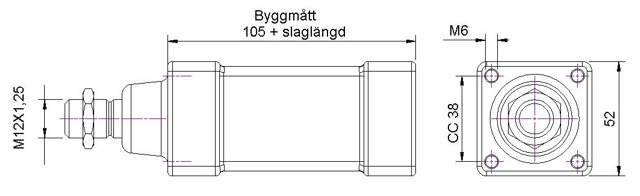 CYLINDER A:R1/4 D 40MM S 160MM