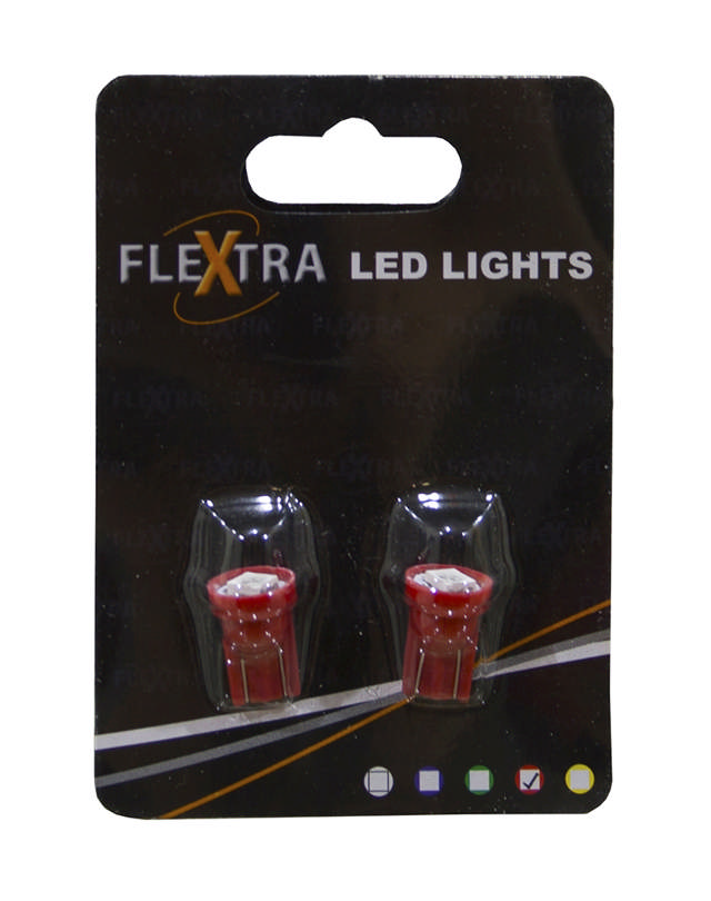 LEDLAMPA W2.1x9.5D, 24V, RÖD