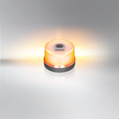 LEDGUARDIAN OSRAM PORTABELT V16 VARNINGSLJUS, 9V BATTERI