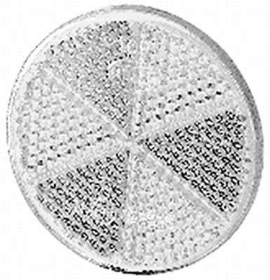 REFLEX RUND VIT 60MM. SJÄLVHÄFTANDE.