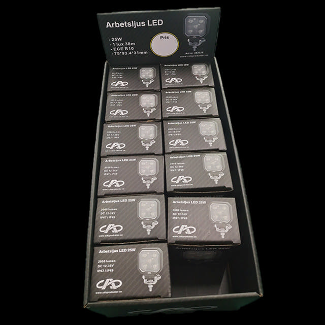 ARBETSBELYSNING MED BUTIKSSTÄLL 25W (SÄLJS ENDAST I 12-PACK)