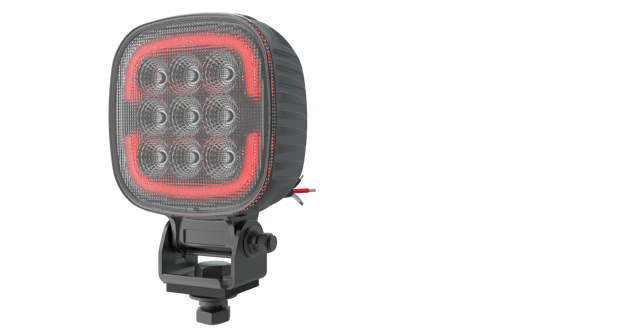 TRICOLOR Arbetssljus 45W LED med positionsljus