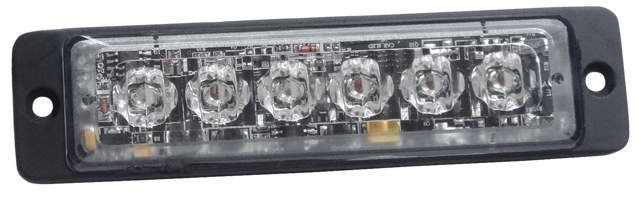  Blixtljus Slim 6 LED BLÅ, 2 m kabel