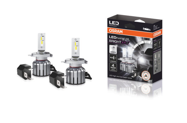  Osram LED-Kit H4/H19 HL Bright +300% 12V 15/15W P43t 6000K
