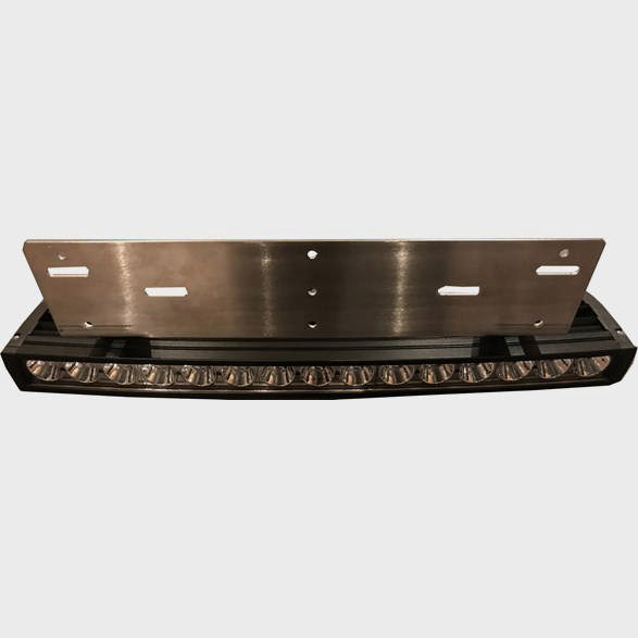 LED-RAMPSFÄSTE SVARTLACKAT, FÄSTÖRON 95MM. FÄSTPLATTA 100 X 390 MM.