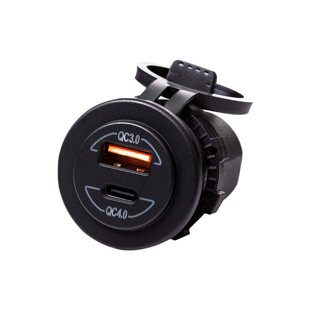 USB+C UTTAG 12/24V  A 3,0A +C 4,0A