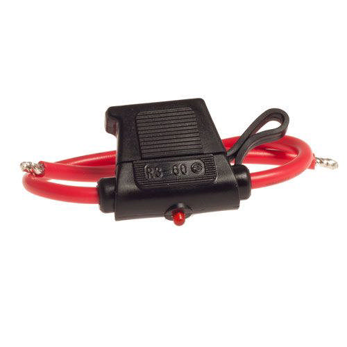 SÄKRINGSHÅLLARE MINI  30A 12/24V LED 3MM²