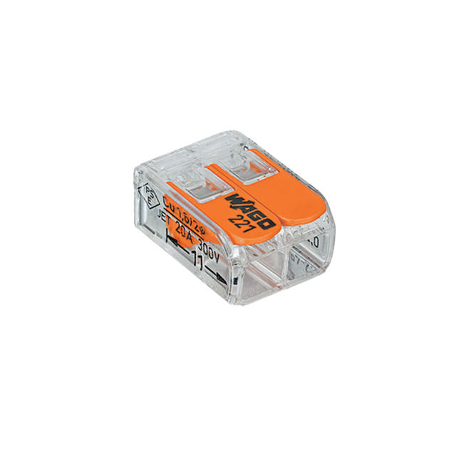 TOPPKLÄMMA WAGO  2POL 0.08-4MM 5ST