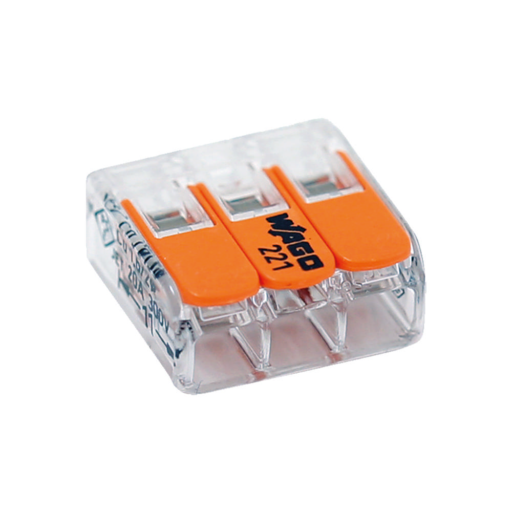 TOPPKLÄMMA WAGO  3POL 0.14-4MM 5ST