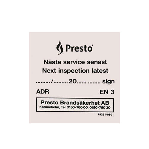 ADR DEKAL FÖR  BRANDSLÄCKARE