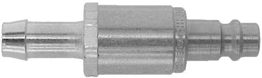 Safety nipple Male with hose connection.