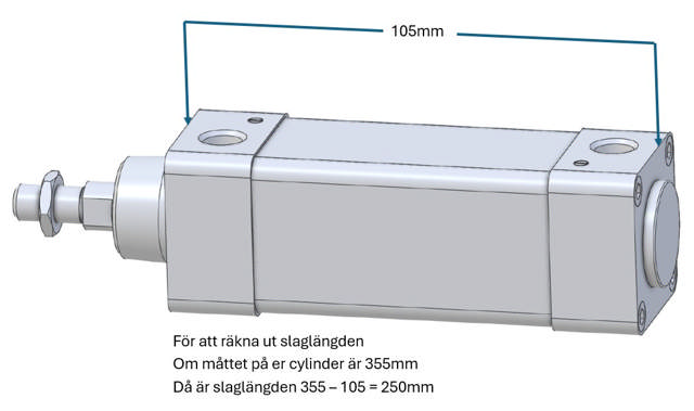 CYLINDER A:R1/4 D 40MM S 250MM