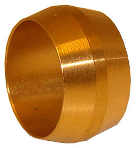 Clamping rings for brass couplings