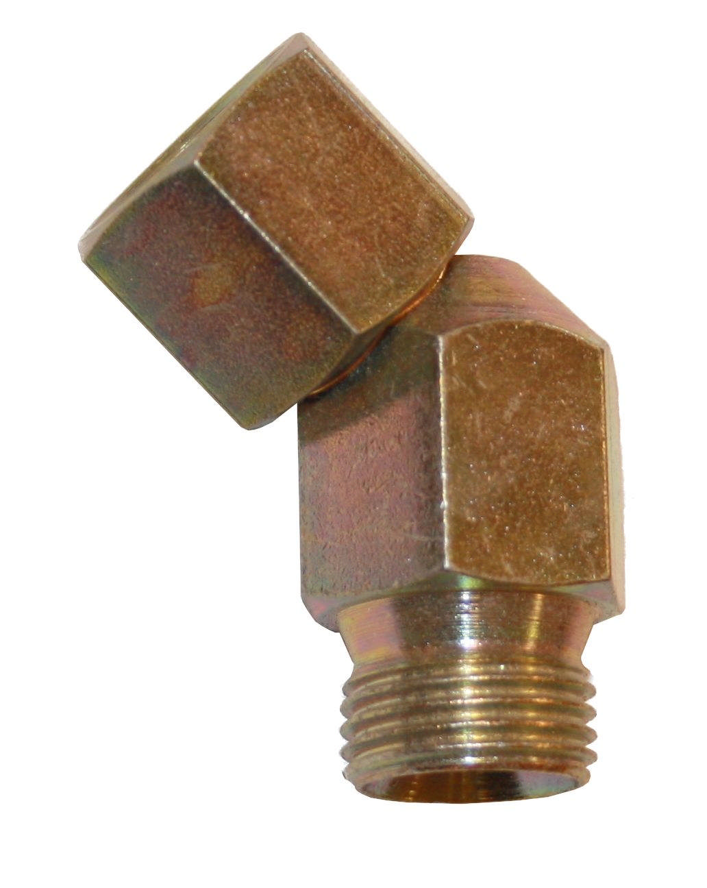 Angle with swivel, hydraulics