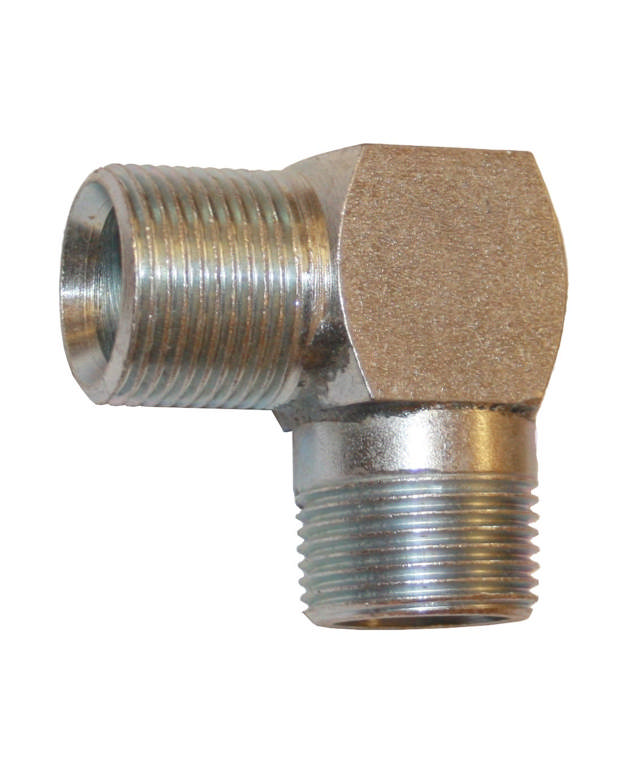 Angle, external thread hydraulics