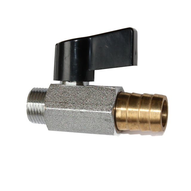 Kulventil Midi med utvändig gänga och slanganslutning