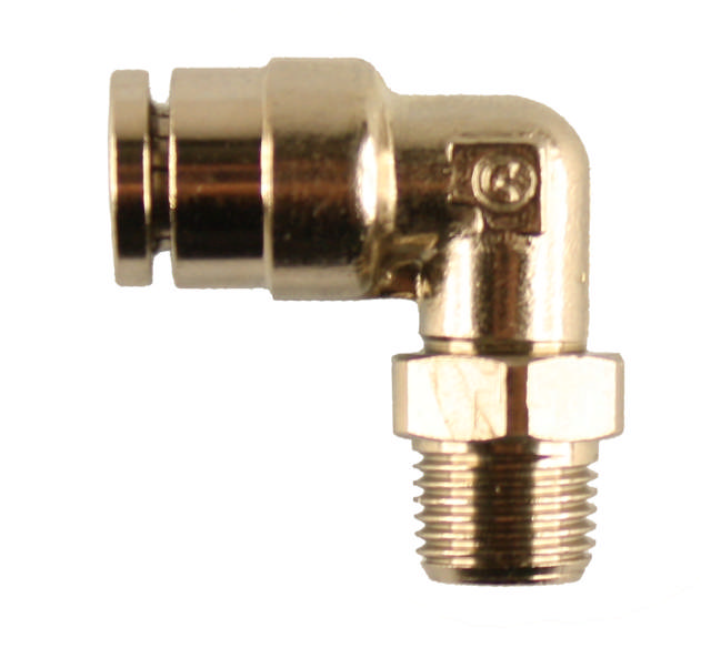 Angle coupling with utv. Thread, insert for bounce. Brass