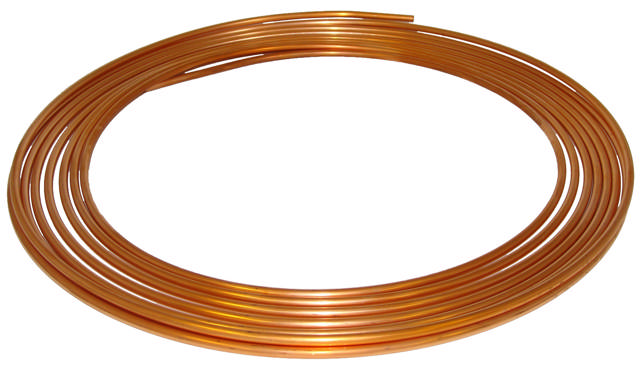 Glödgade kopparrör metrisk