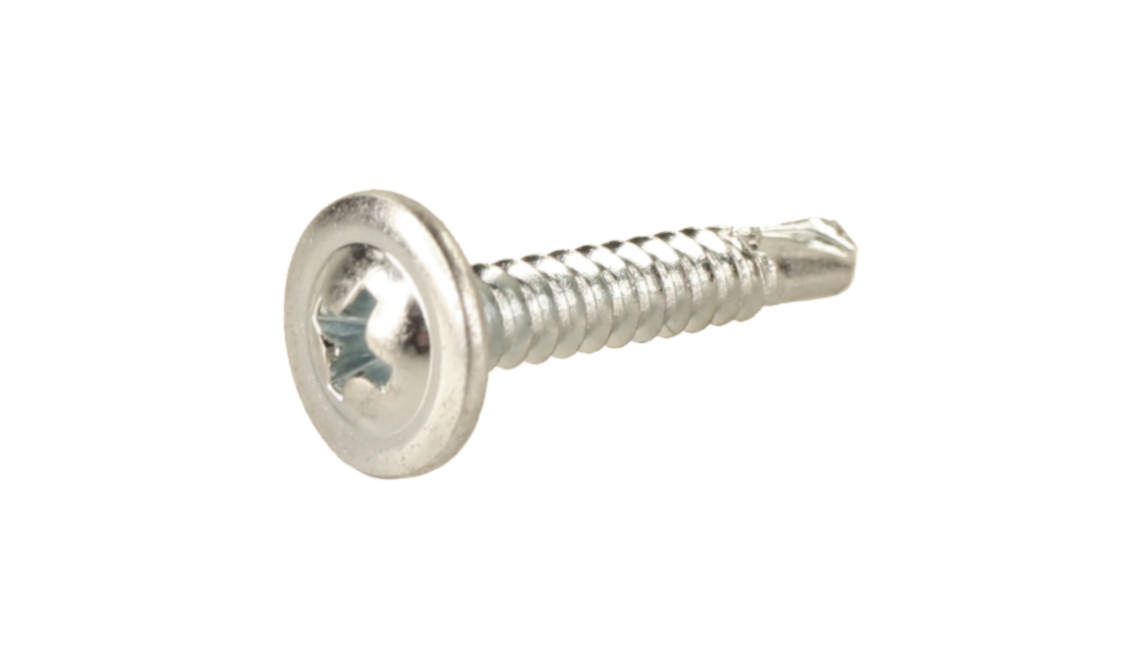 Mounting screw, drill tip