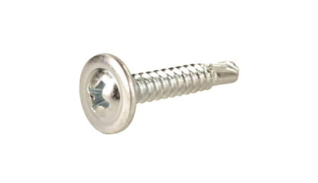 Mounting screw, drill tip