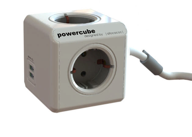 POWER CUBE 4 UTTAG + USB