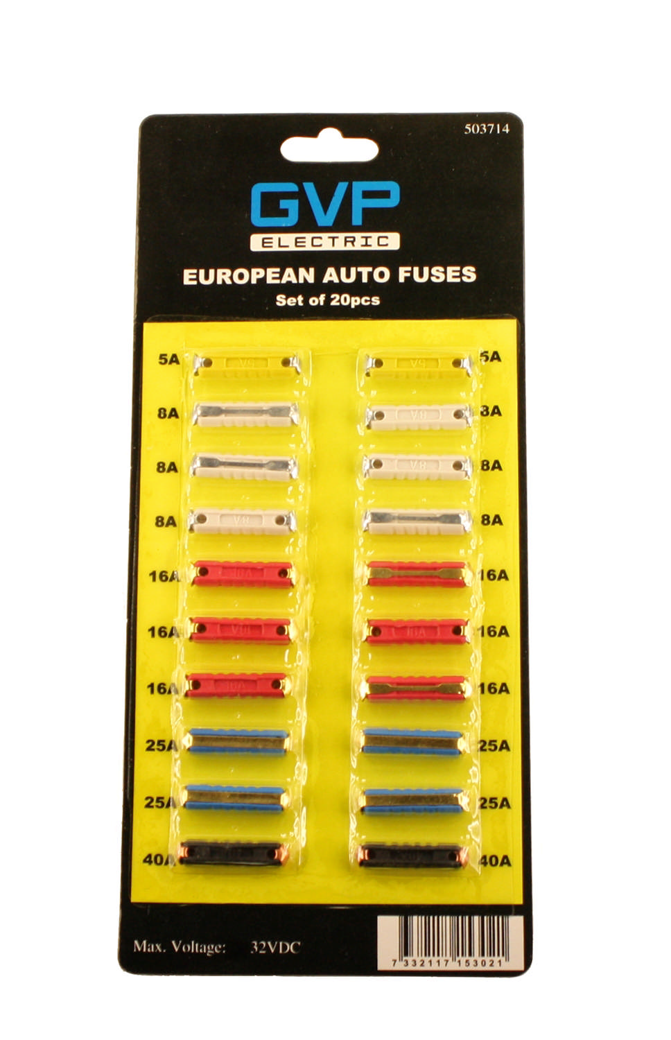 BLISTERKARTA BAKELITSÄKRINGAR 20st