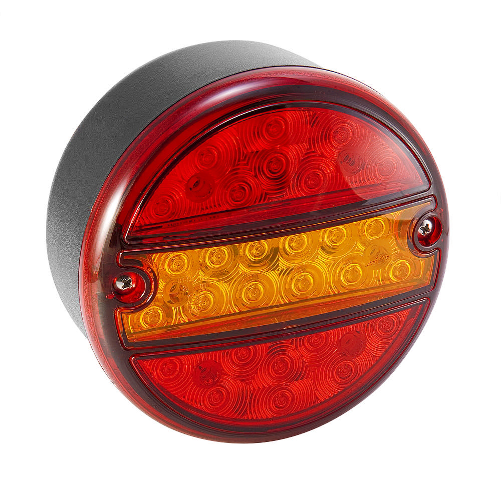 BAKLYKTA TREKAMMARE LED, 9-36 V BAK, STOPP, BLINK RÖD/ORANGE