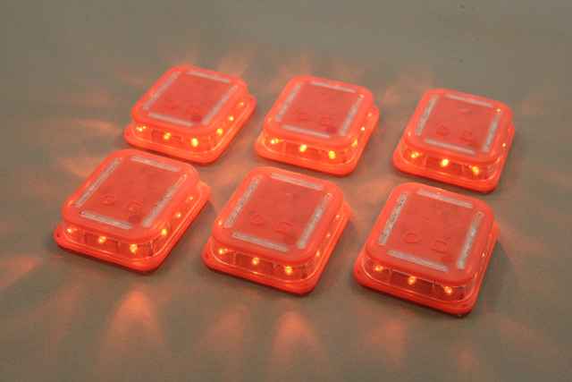 VARNINGSLJUS 6 st REKTANGULÄRA