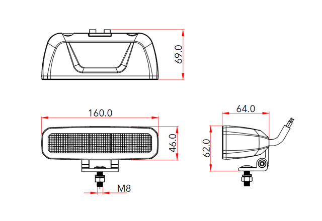ARBETSBELYSNING SLIM 60W