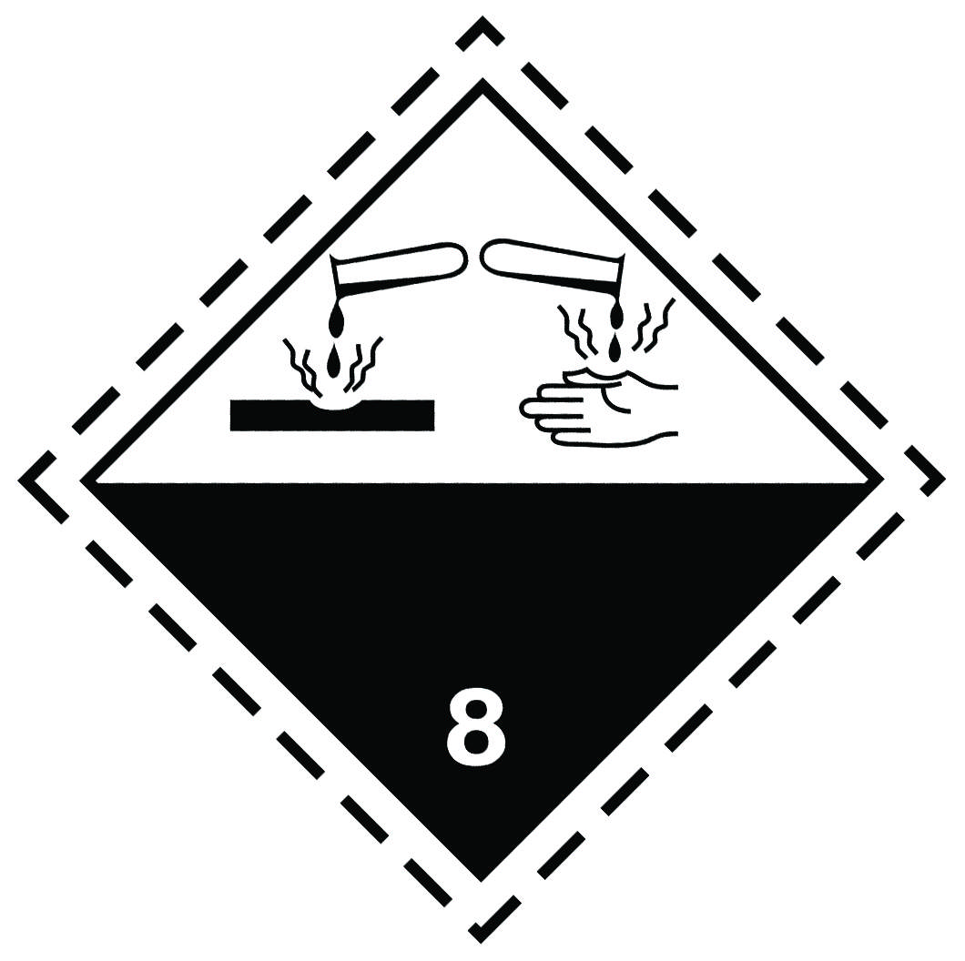 ADR-SKYLT KLASS 8 FRÄTANDE