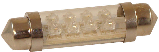 LEDLAMPA SV8.5, 12V, VIT, 0.8W