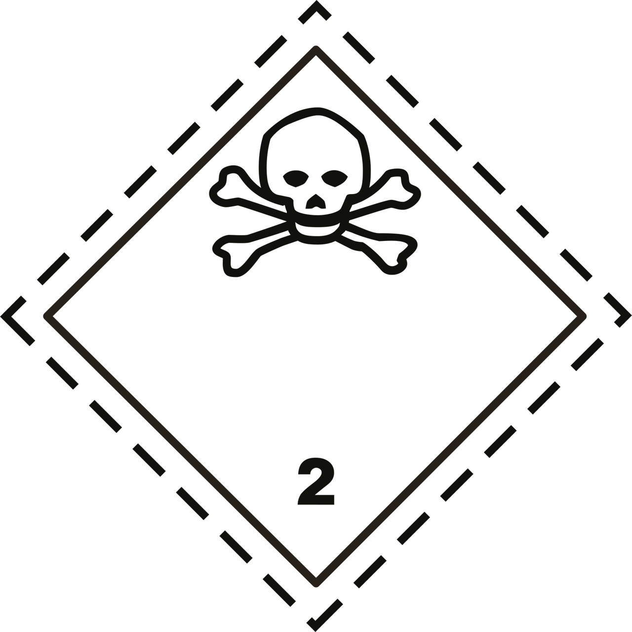 ETIKETT GIFTIGA GASER 2.3