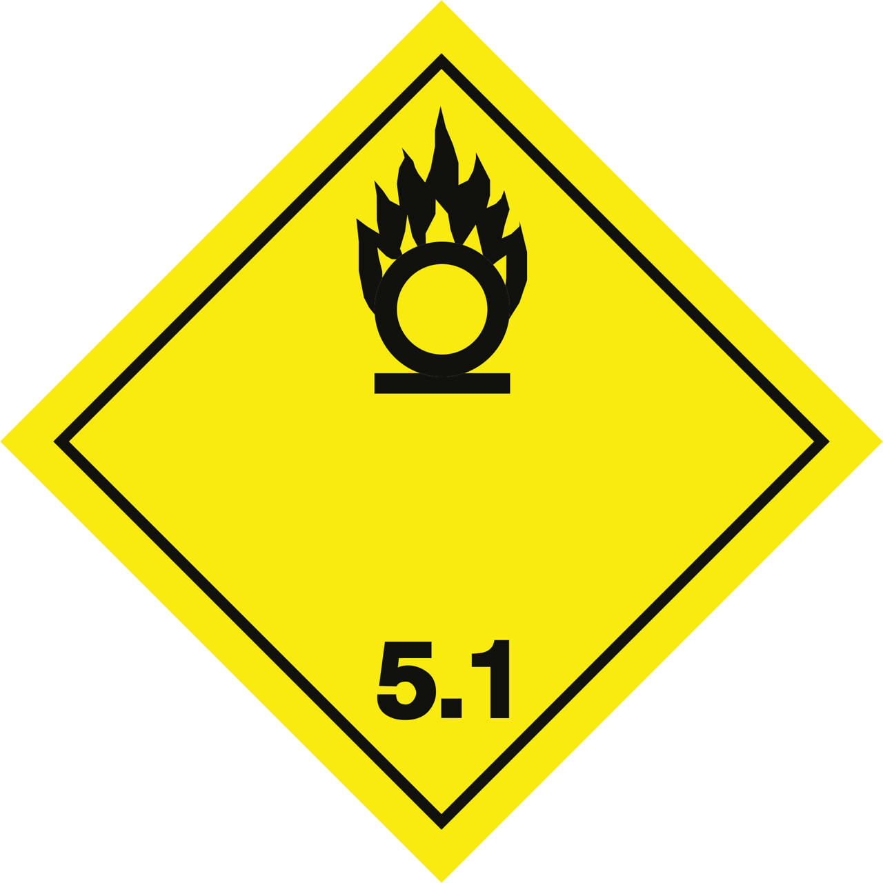 ETIKETT OXIDERANDE ÄMNE 5.1