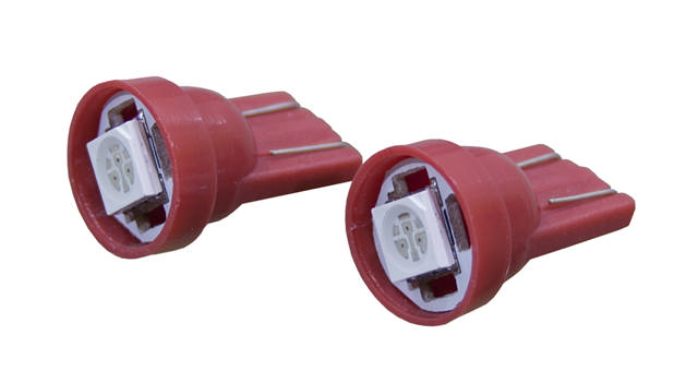 LEDLAMPA W2.1x9.5D, 24V, RÖD
