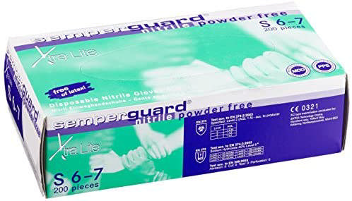 DISPOSABLE GLOVE NITRILE POWDER-FREE SEMPERGUARD XTRA LITE STL. L
