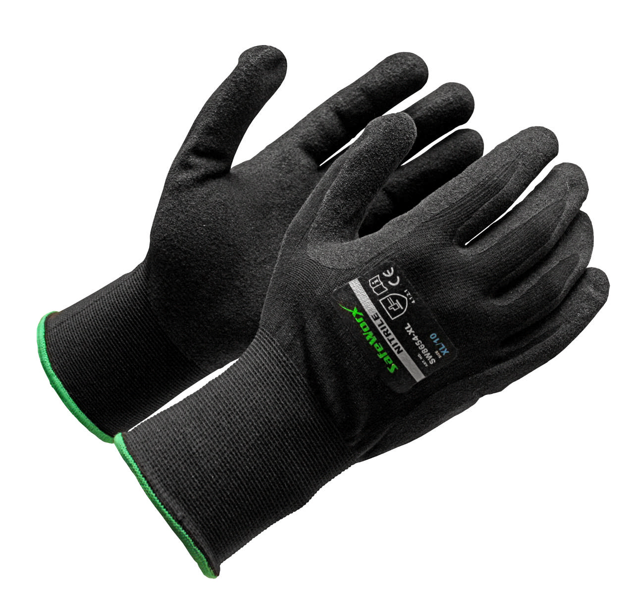 MONTAGEHANDSKE NITRIL SANDY