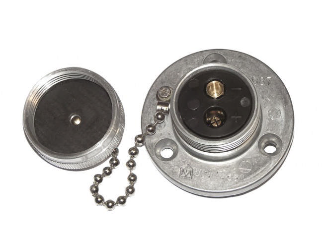 UTTAG, 2-POL, MED SKRUVLOCK, ALU